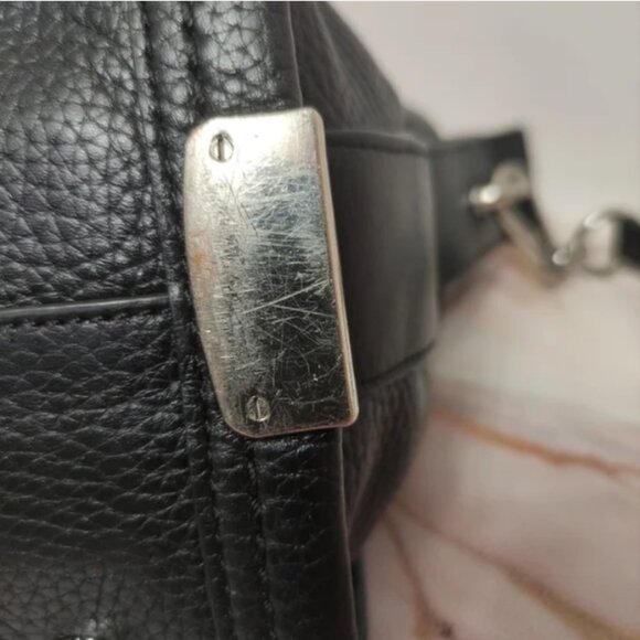 Coach Swagger Carryall In Pebble Leather Black with Silver Style No.34408 - Picture 13 of 15